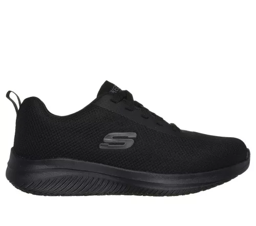 Skechers WORK 108176EC BLK női fűzős félcipő