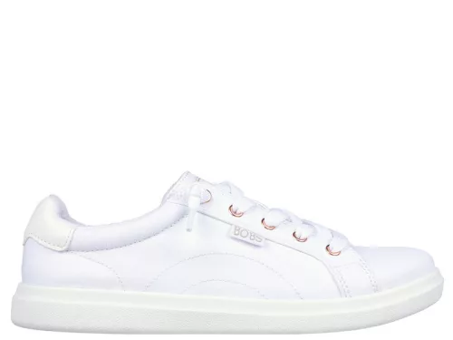 Skechers BOBS 114453 WHT divatos női bebújós vászoncipő