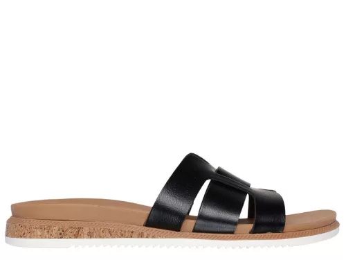 Skechers BOBS 114707 BLK kényelmes női papucs