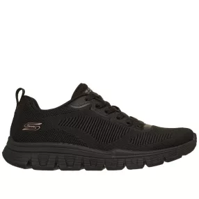 Skechers BOBS 117700 BBK kényelmes fűzős női félcipő