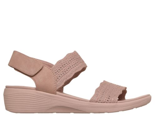 Skechers 119559 BLSH sportosan nőies emelt sarkú női tépőzáras szandál