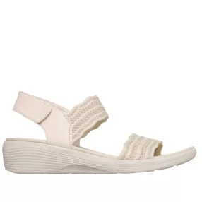   Skechers 119559 OFWT sportosan nőies emelt sarkú női tépőzáras szandál