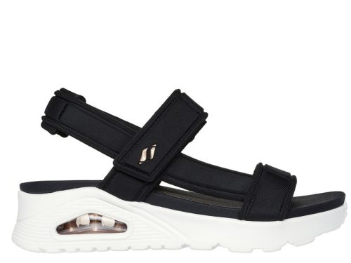 Skechers UNO 119813 BLK divatos női tépőzáras szandál