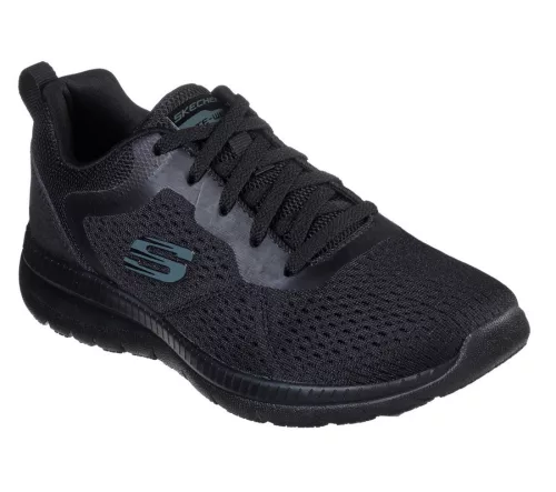 Skechers 12607 BBK könnyű női fűzős sportcipő
