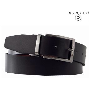   Bugatti 1373 52 fekete / középbarna átfordítható férfi bőr öv