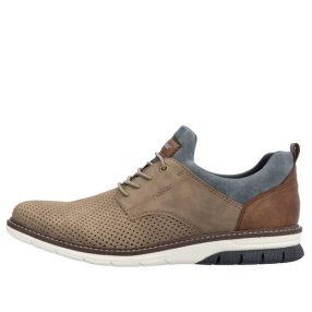   Rieker 14450 64 bebújós férfi divatos félcipő perforált felsőrésszel