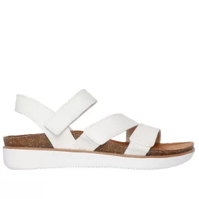   Skechers 163252 WHT kényelmes női tépőzáras komfort szandál anatómiai lábággyal
