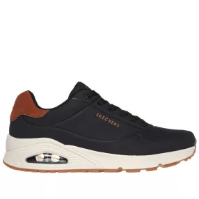 Skechers UNO 183004 BLK divatos férfi fűzős sneaker