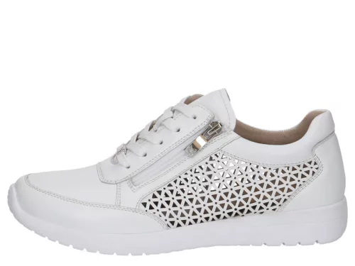 Caprice 23550 42102 divatos lyukacsos női fűzős bőr sneaker