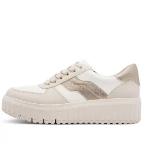 Jana 23666 45490 divatos, fűzős magasított talpú sneaker