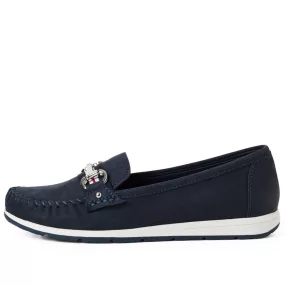   Marco Tozzi 24601 42893 divatos női láncos, bebújós loafer félcipő
