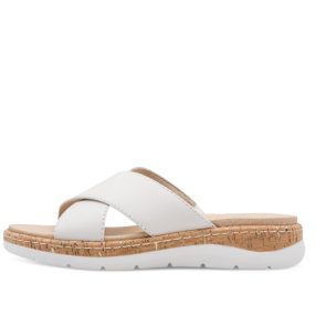 Jana 27701 46100 divatos keresztpántos női bőr papucs