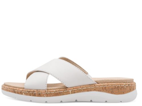 Jana 27701 46100 divatos keresztpántos női bőr papucs