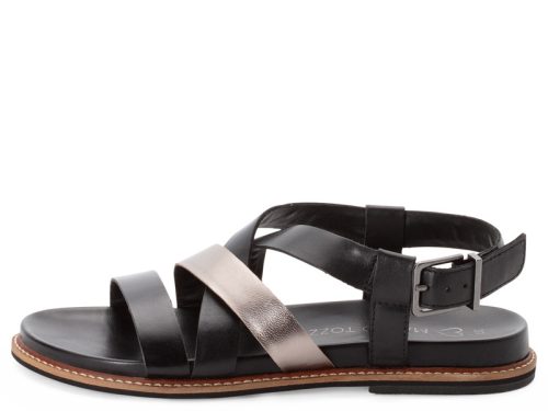Marco Tozzi 28426 44098 divatos női csatos bőr saru szandál
