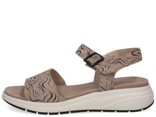 Capric 28708 46415 csinos női tépőzáras bőr telitalpú szandál