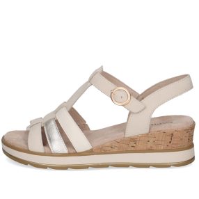   Caprice 28709 44130 kényelmes és csinos női tépőzáras telitalpú bőr szandál