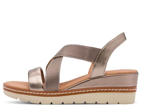 Marco Tozzi 28721 42592 divatos női bebújós bőr wedge szandál