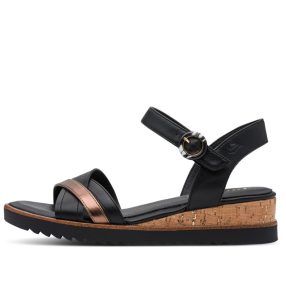   Jana 28762 46098 divatos női tépőzáras telitalpú szandál