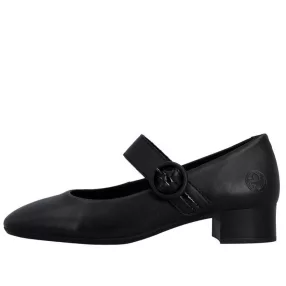   Rieker 43455 00 csinos női alkalmi bőr cipő tépőzáras pánttal