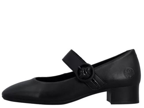 Rieker 43455 00 csinos női alkalmi bőr cipő tépőzáras pánttal