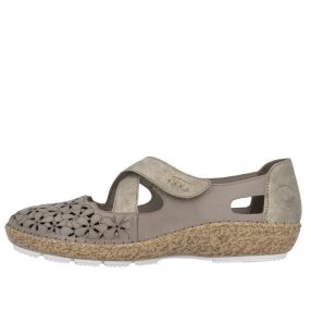 Rieker 44856 64 női tépőzáras lyukacsos félcipő