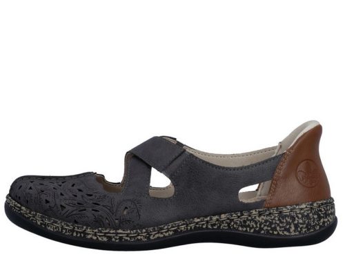 Rieker Ready 2 Go 46352 45 bebújós női lyukacsos szandálcipő