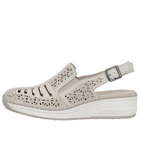   Rieker 48763 60 divatos női virágos csatos telitalpú szandál