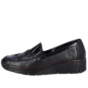 Rieker 53785 00 bebújós női félcipő