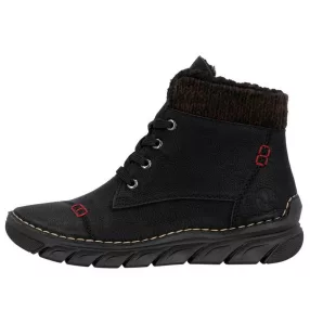 Rieker 55031 00 divatos női bokacsizma