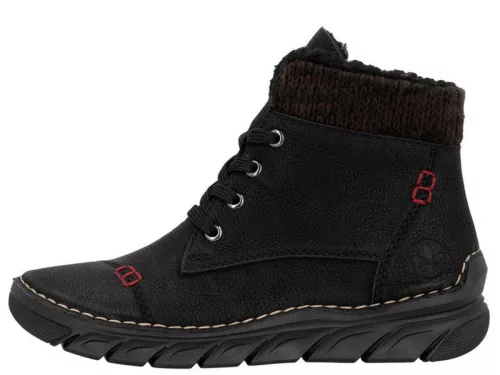 Rieker 55031 00 divatos női bokacsizma