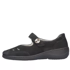   Waldlaufer 607309 175070 széles női kényelmi tépőzáras félcipő