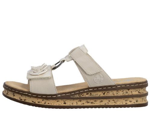 Rieker 62936 60 divatos női tépőzáras telitalpú papucs