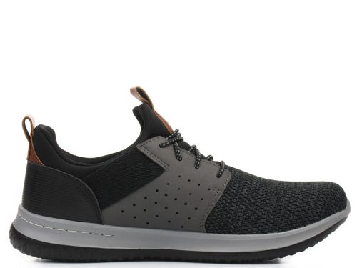 Skechers 65474 BKGY kényelmes férfi félcipő