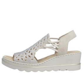 Rieker 67465 62 divatos női bebújós wedge szandál