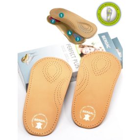 Bergal Perfect Plus bőr fél lábágy – 1 PÁR