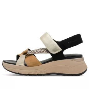   Tamaris Comfort 88737 46098 divatos női tépőzáras platform szandál
