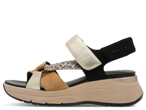 Tamaris Comfort 88737 46098 divatos női tépőzáras platform szandál