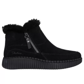   Skechers 168108 BBK női bőr bokacsizma - cipzáras, vízlepergető felsőrésszel