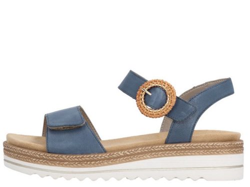 Remonte D0Q54 14 divatos női tépőzáras bőr szandál