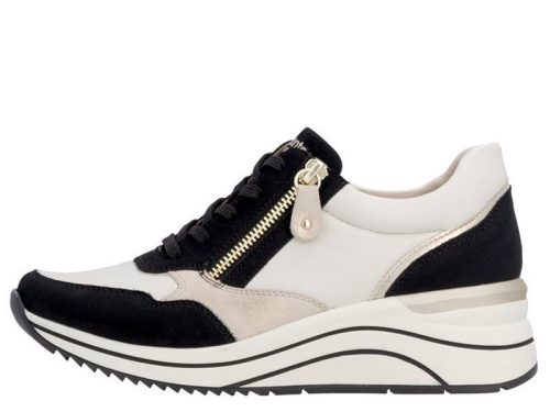 Remonte D0T01 03 stílusos fűzős női félcipő magasított talpon