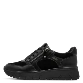   Jana TEX 23701 47001 divatos női vízálló fűzős bőr sneaker