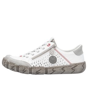 Rieker L0355 80 női bebújós lyukacsos félcipő