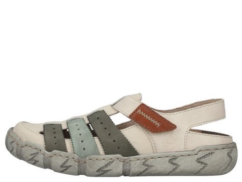 Rieker L0379 90 női tépőzáras hátul nyitott szandál