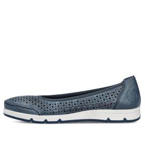 Rieker L3065 14 divatos női lyukacsos balerina félcipő