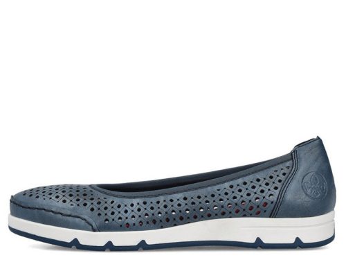 Rieker L3065 14 divatos női lyukacsos balerina félcipő