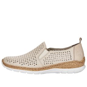 Rieker N4251 60 könnyű, lyukacsos bebújós női félcipő