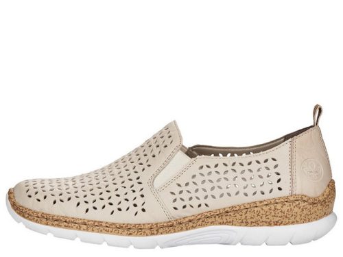 Rieker N4251 60 könnyű, lyukacsos bebújós női félcipő