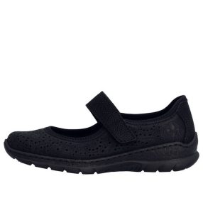   Rieker N4299 00 kényelmes női lyukacsos tépőzáras félcipő