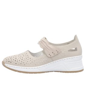 Rieker N4382 60 könnyű nyitott női tépőzáras félcipő