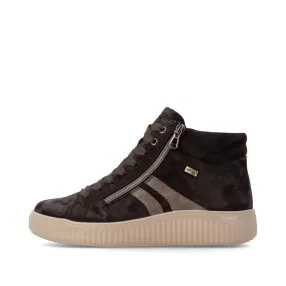   Remonte TEX D3E70 25 divatos fűzős női bőr magasszárú sneaker